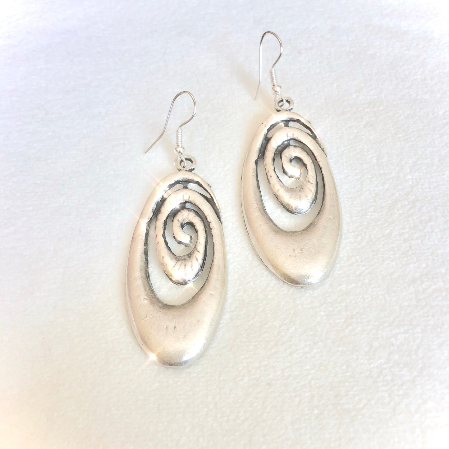 Expansion Earrings in Silver