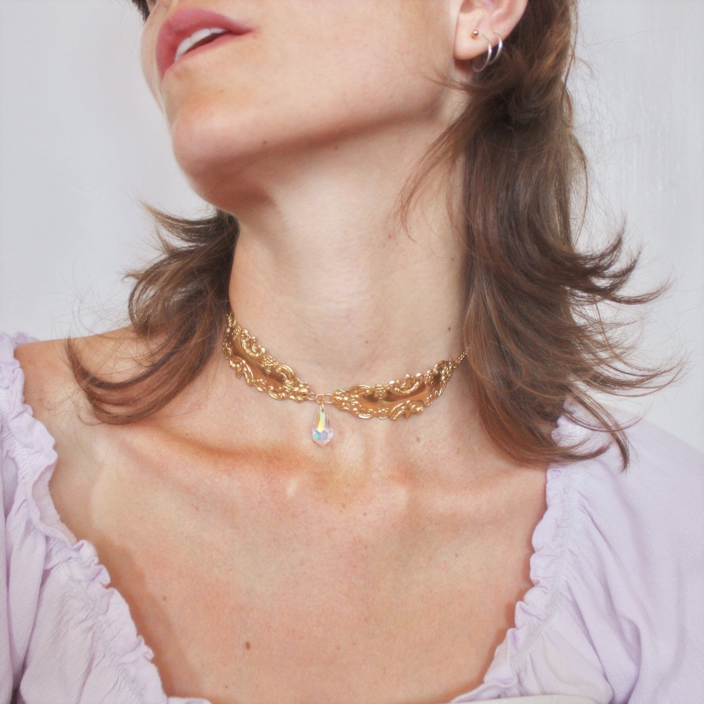 Mirrors Choker in Gold