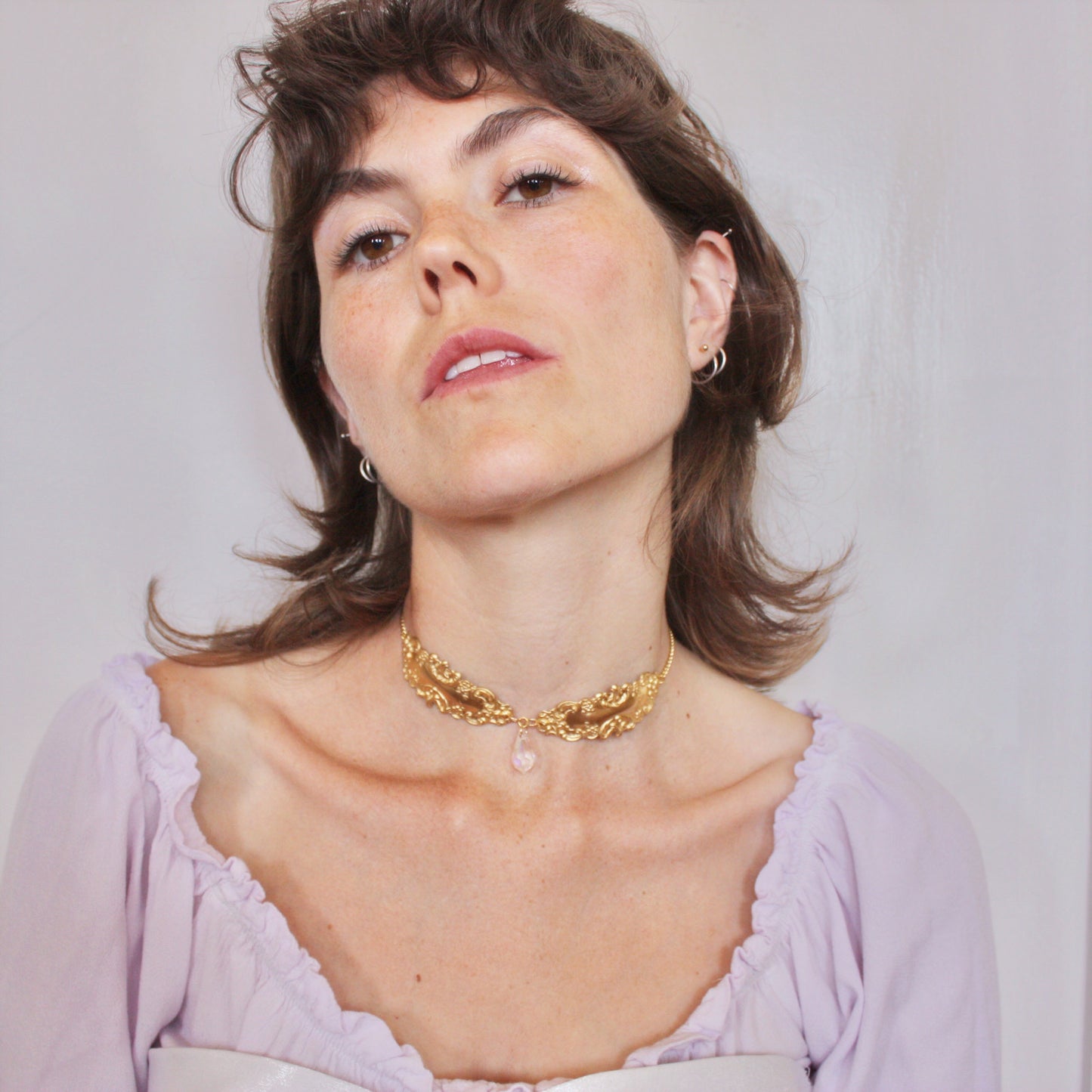Mirrors Choker in Gold