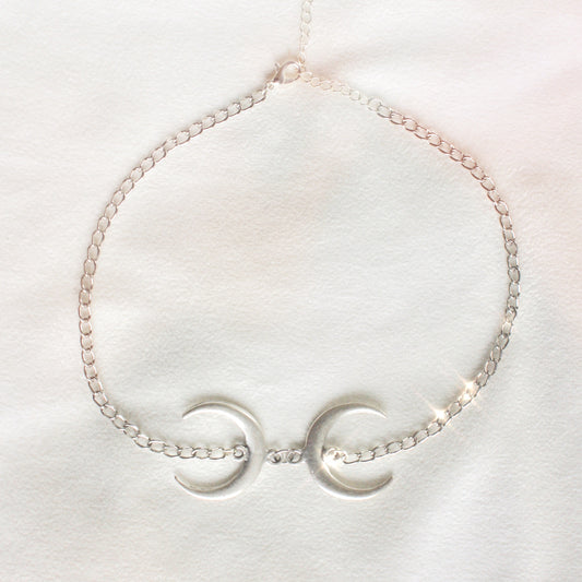Duality Choker in Silver