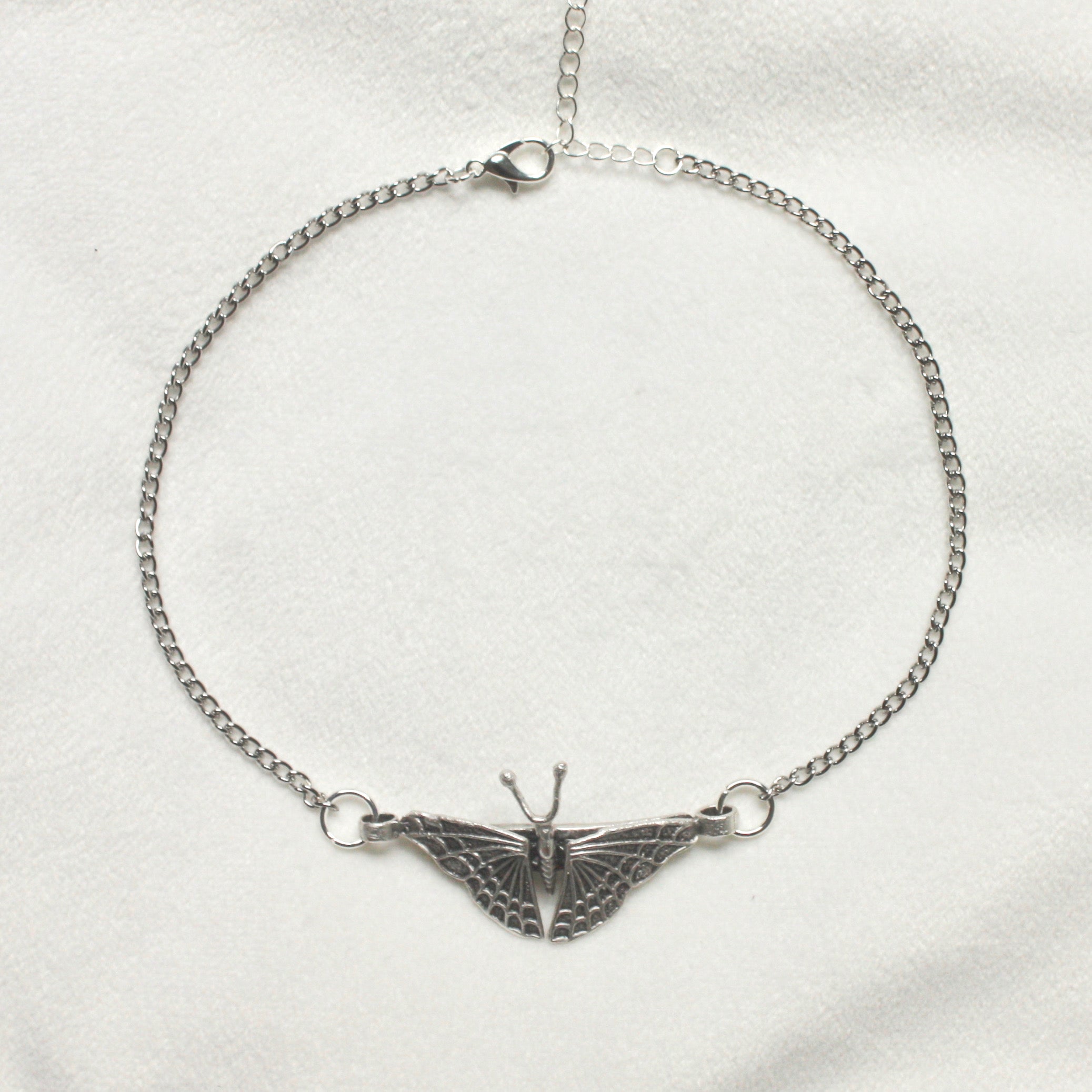Happiness is a Butterfly Choker in Silver