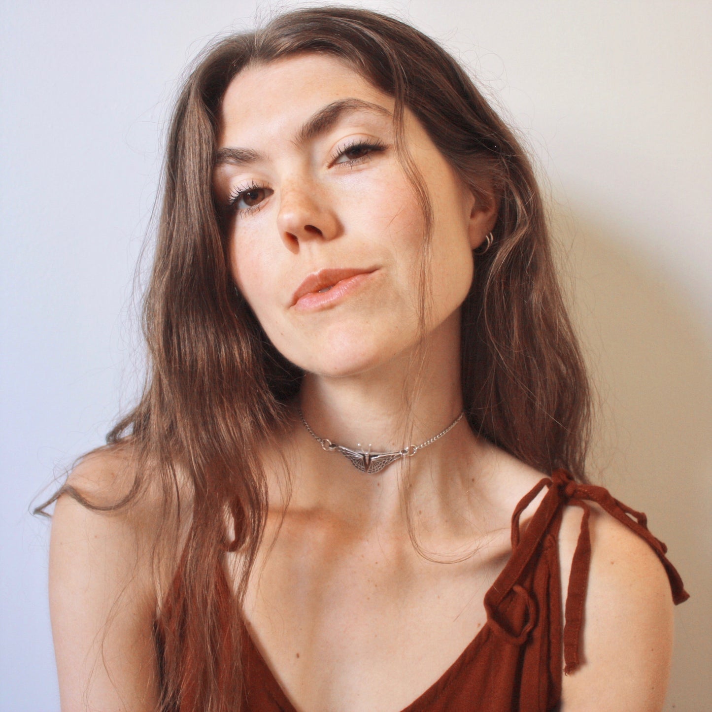 Happiness is a Butterfly Choker in Silver