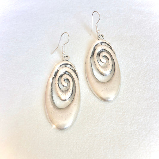 Expansion Earrings in Silver