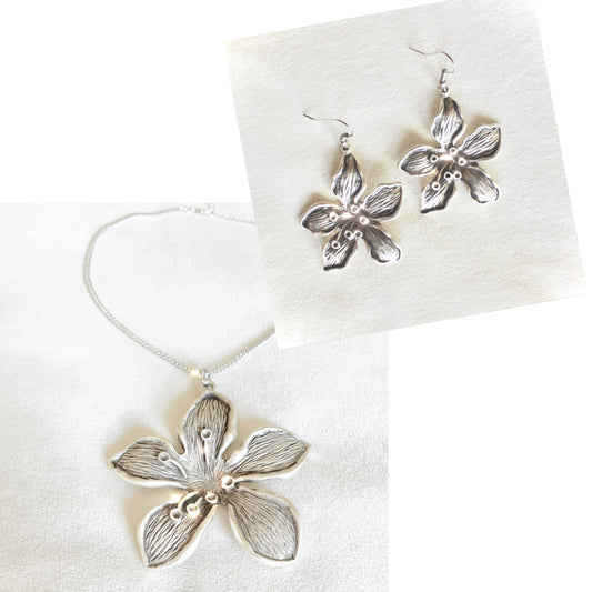 Gentle Choker/Gentle Earrings- SILVER BUNDLE