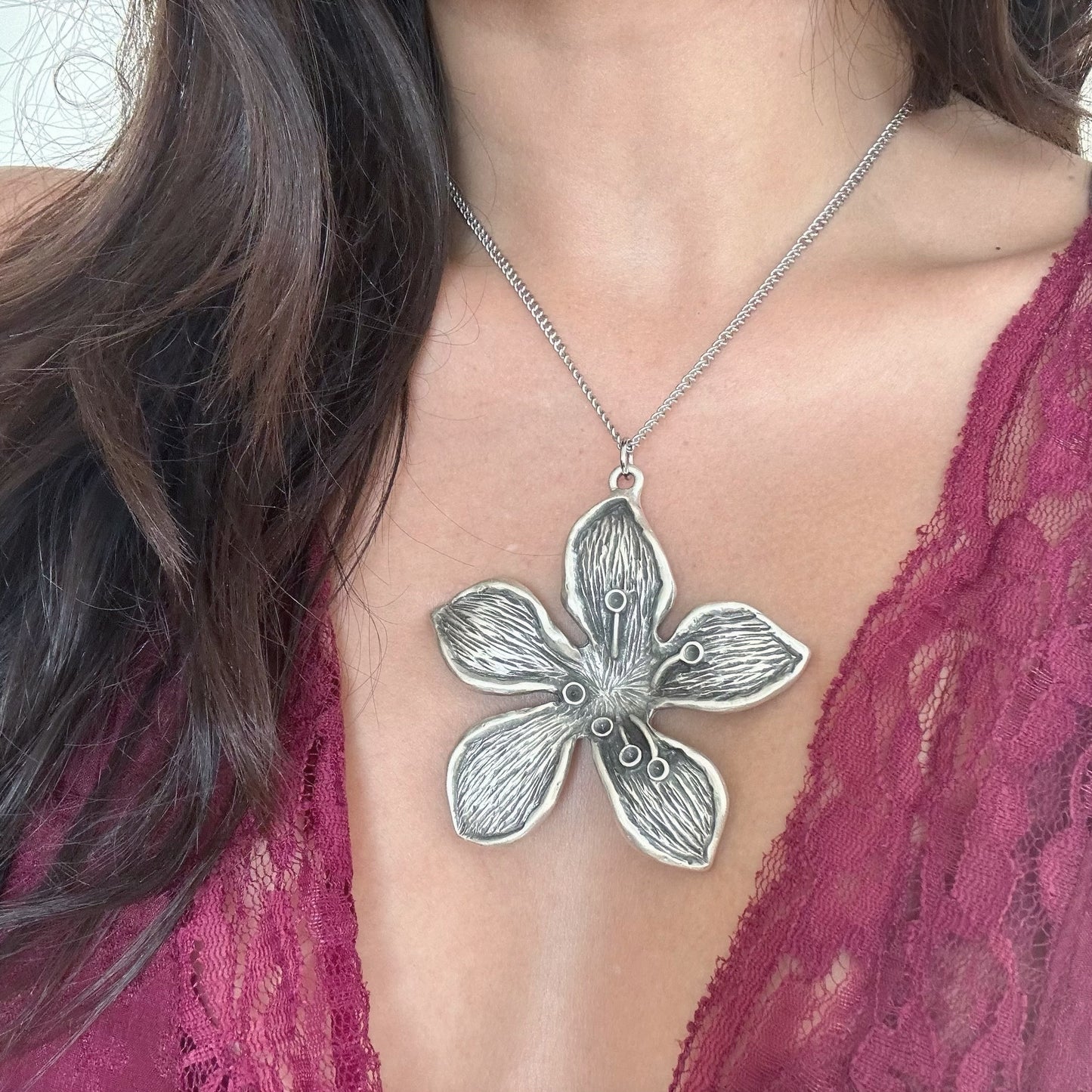 Gentle Choker in Silver (XL)