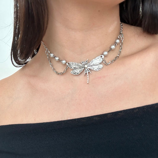 Dragonfly Necklace - One of a kind