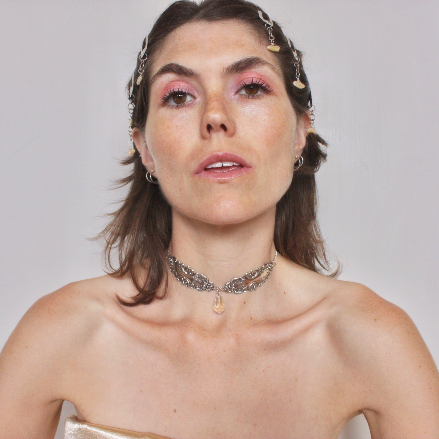 Mirrors Choker in Silver