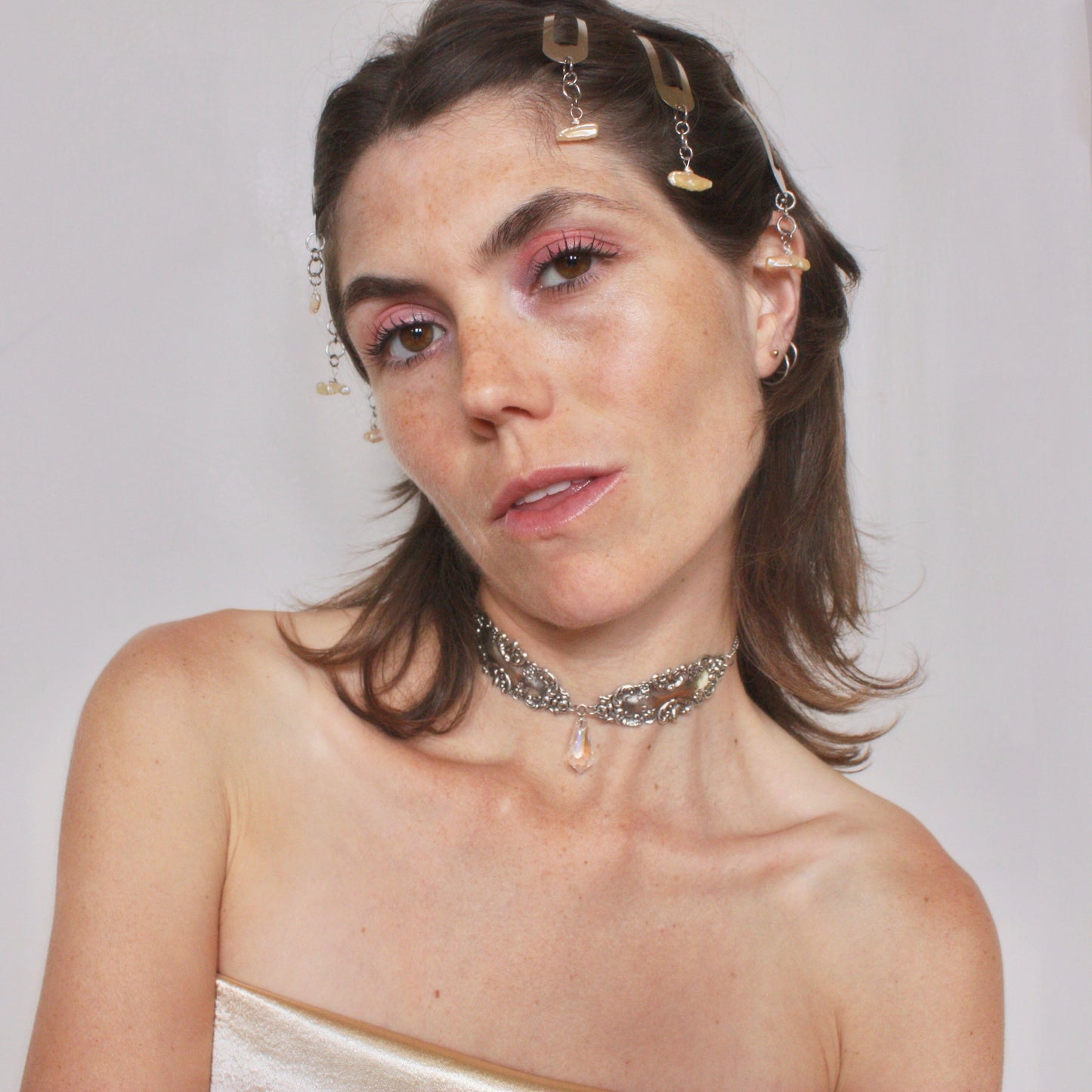 Mirrors Choker in Silver