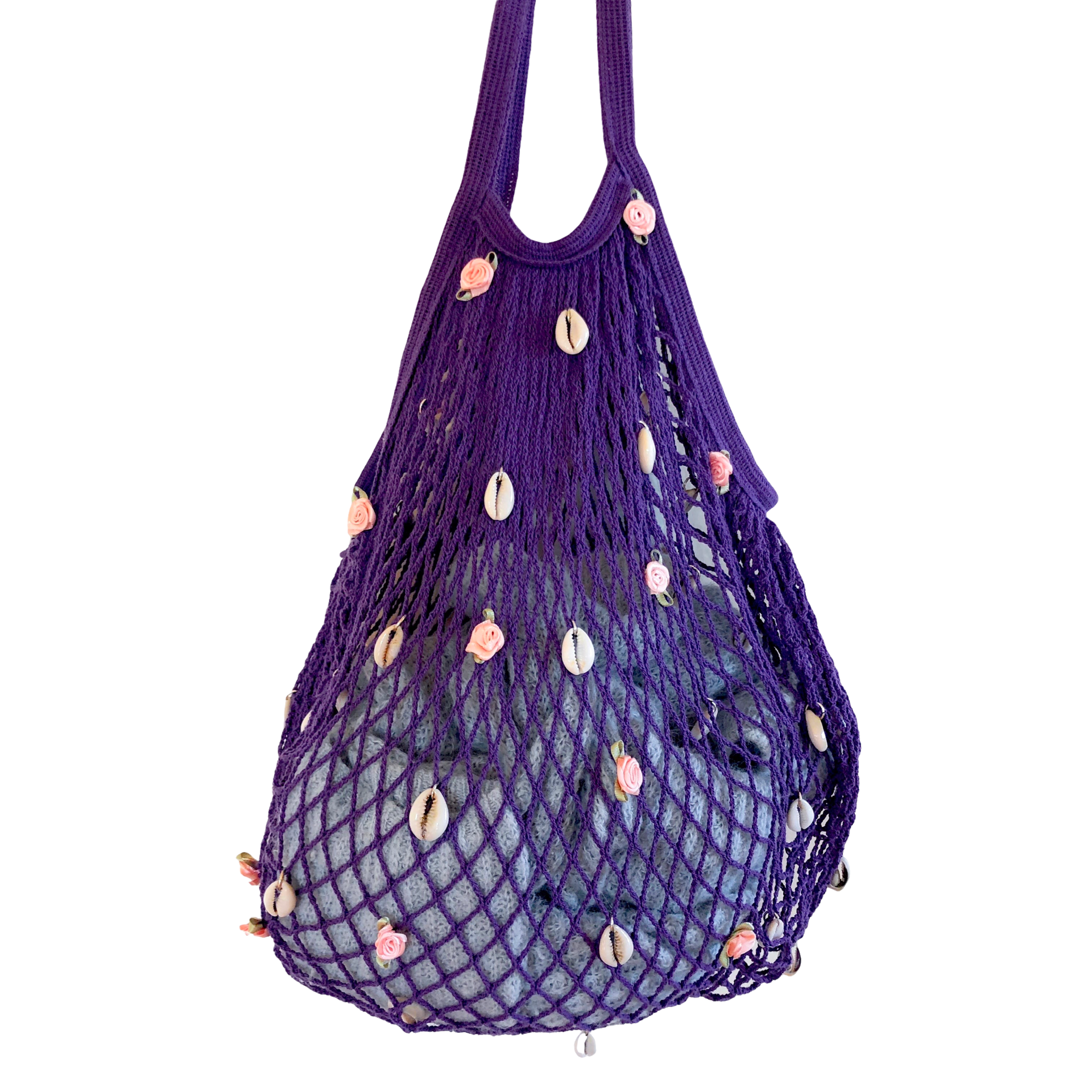 Purple Monster Netted Bag