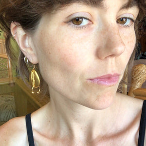 Swept Up Earrings in Gold