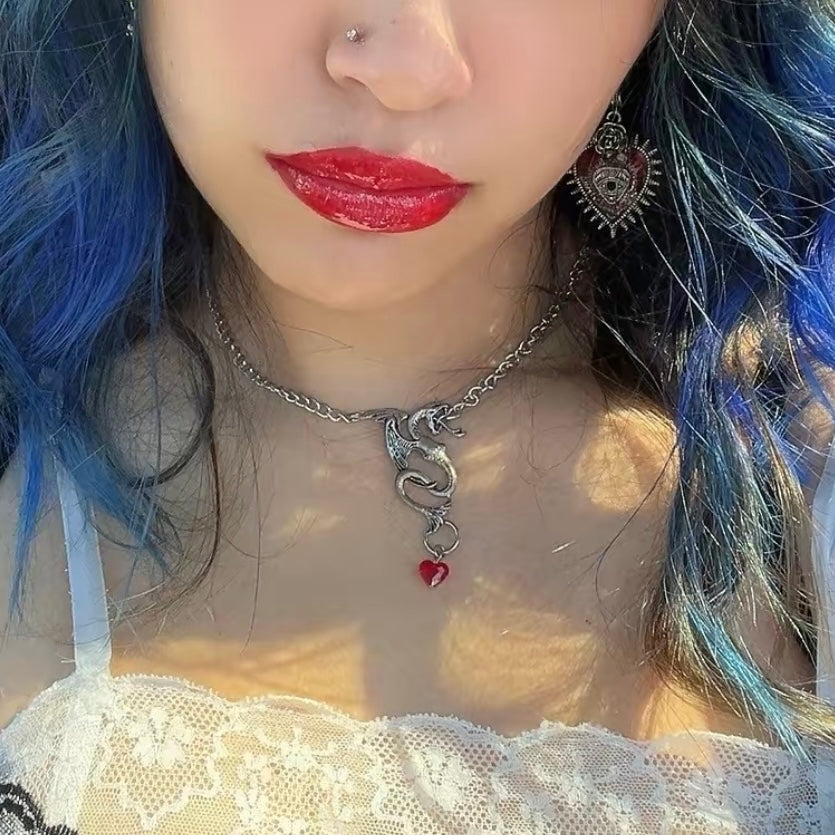 The Otherworldly Necklace in Crystal Heart