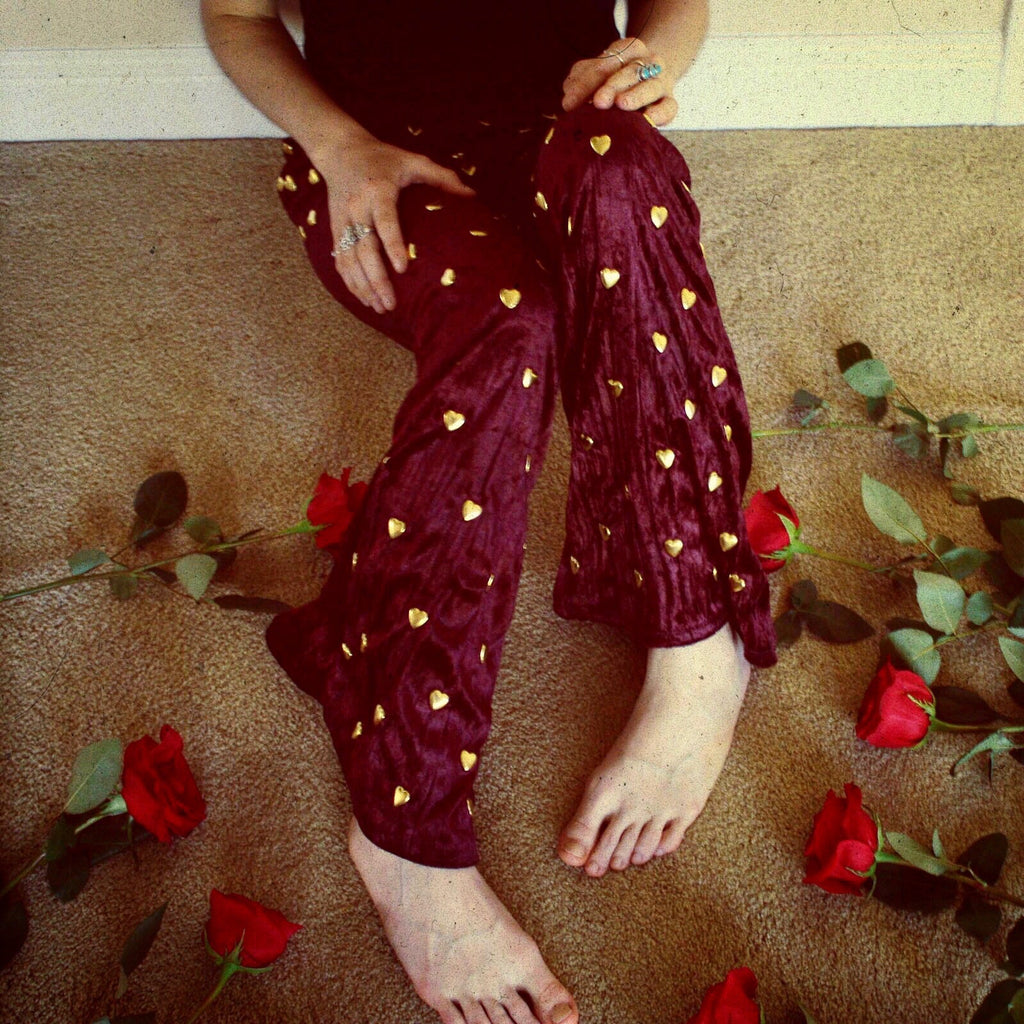 Love Well Pants in Burgundy - Size S