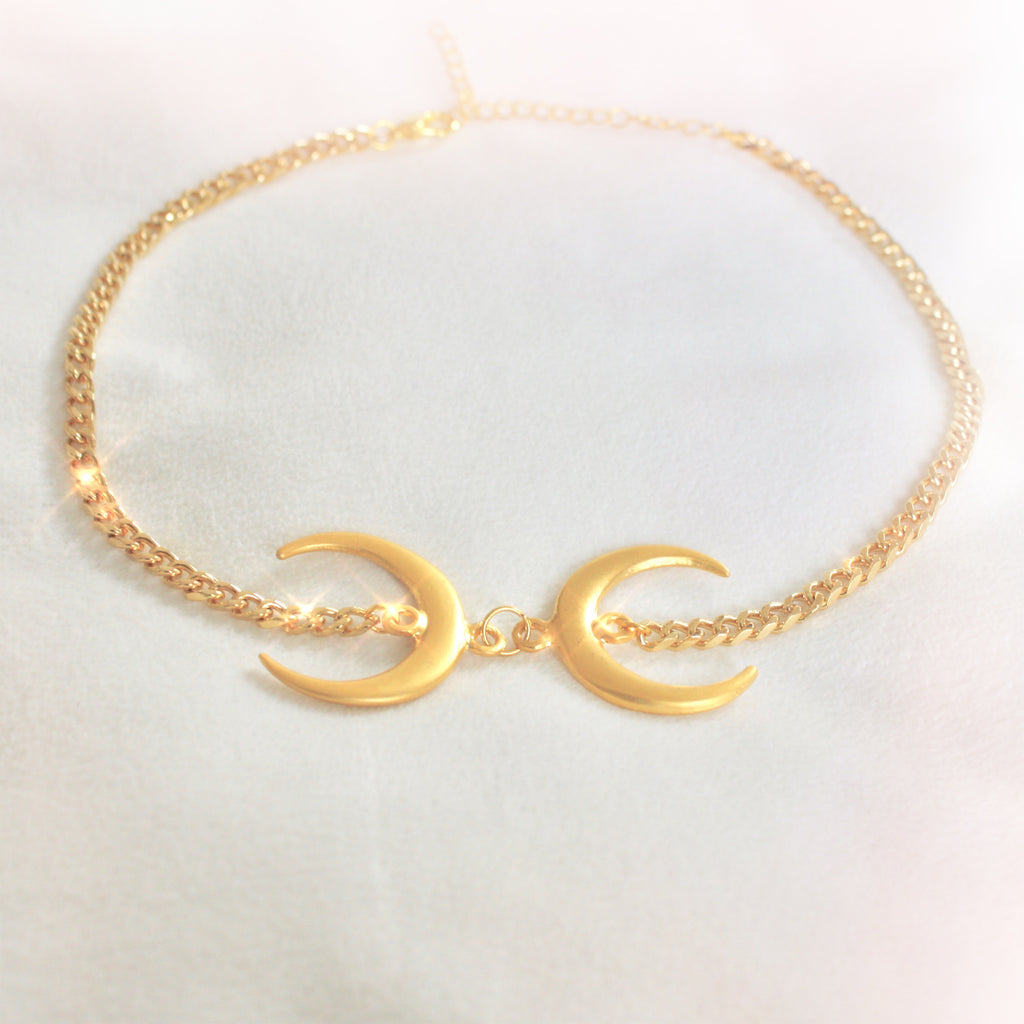 Duality Choker in Gold