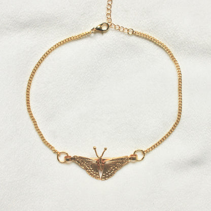 Happiness is a Butterfly Choker in Gold