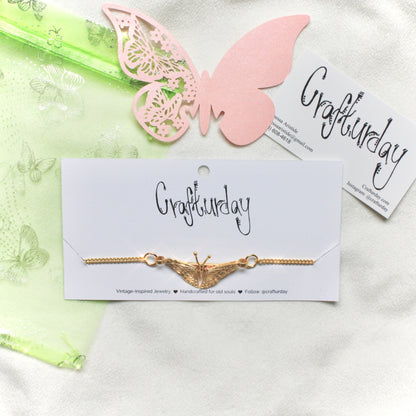 Happiness is a Butterfly Choker in Gold