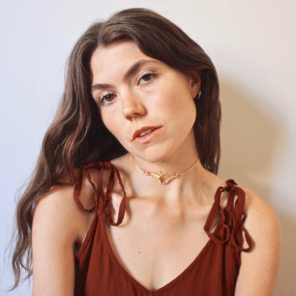 Happiness is a Butterfly Choker in Gold