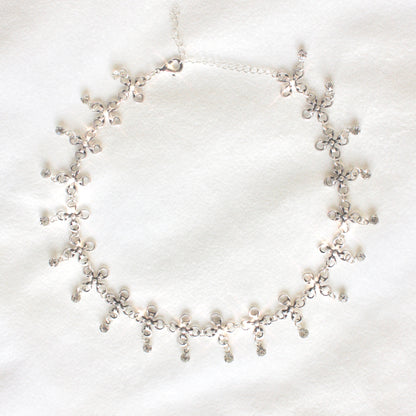 Interconnected Choker in Silver