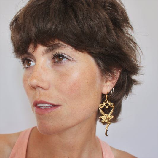 New Beginnings Earrings in Brass