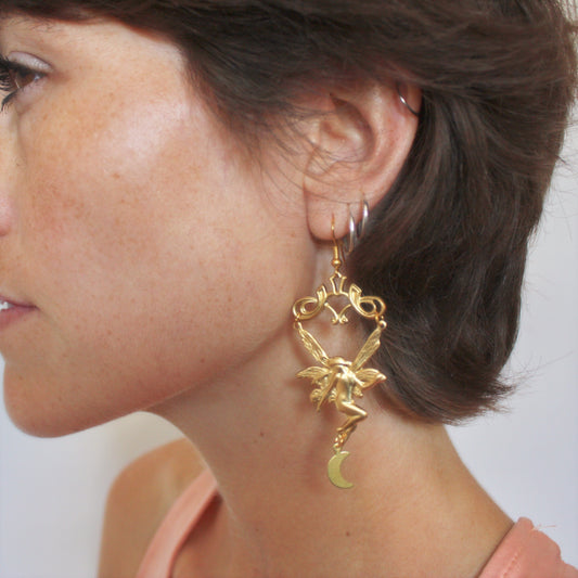 New Beginnings Earrings in Brass