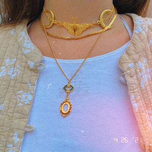 Out of the Woods Choker in Gold