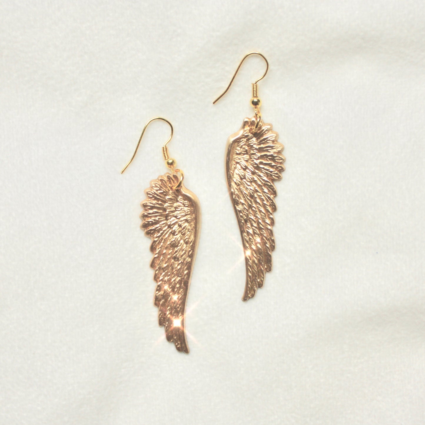 When it Lands Earrings in Polished Brass