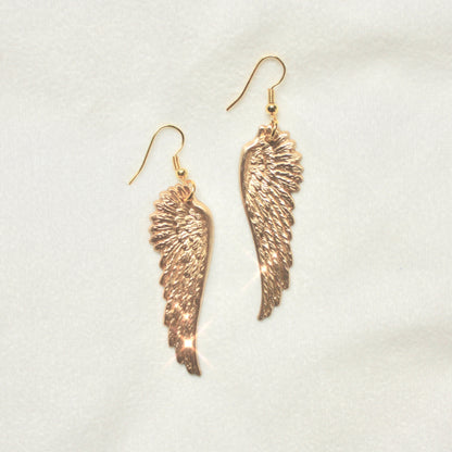 When it Lands Earrings in Polished Brass