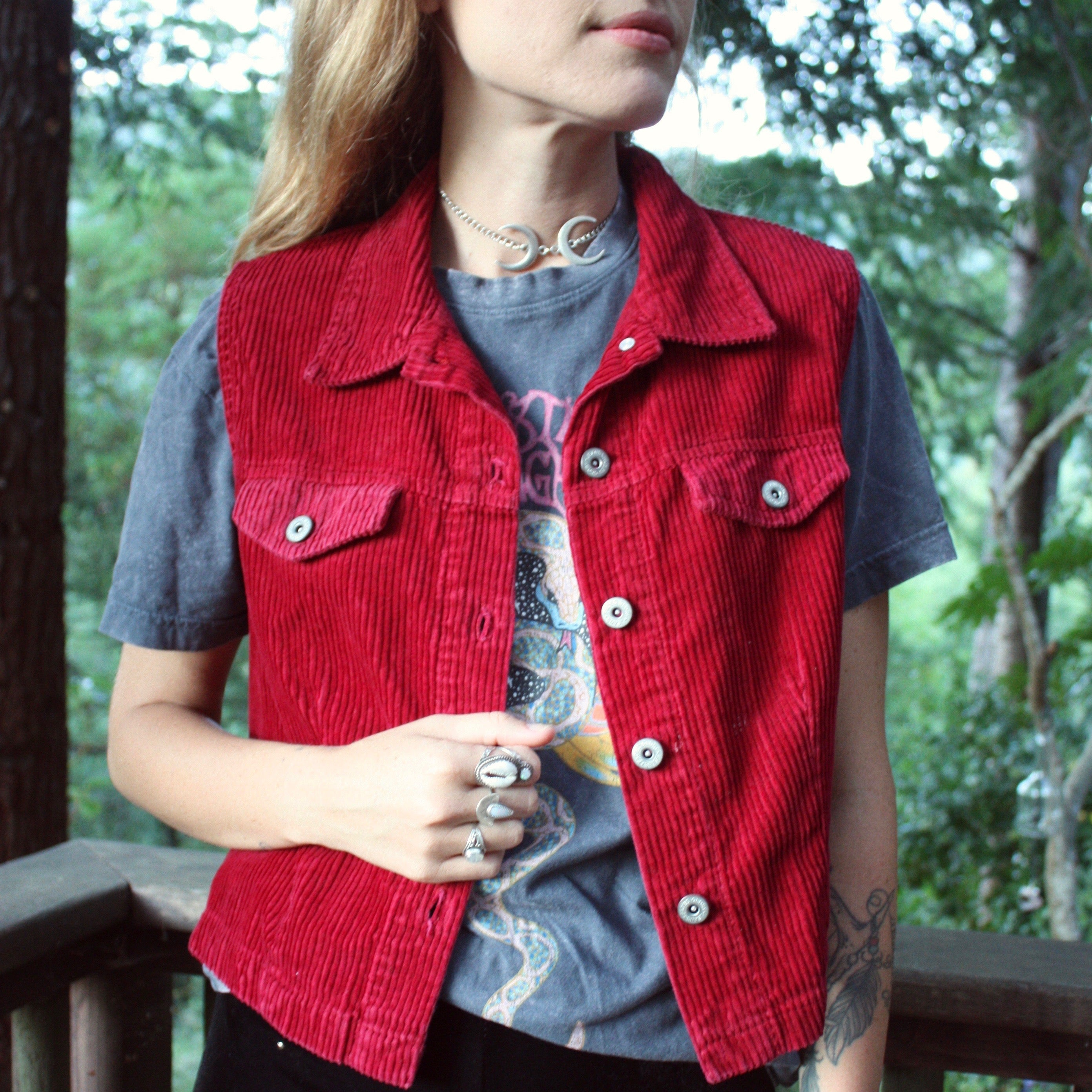 You're Glowing Vest in Red  - Size M